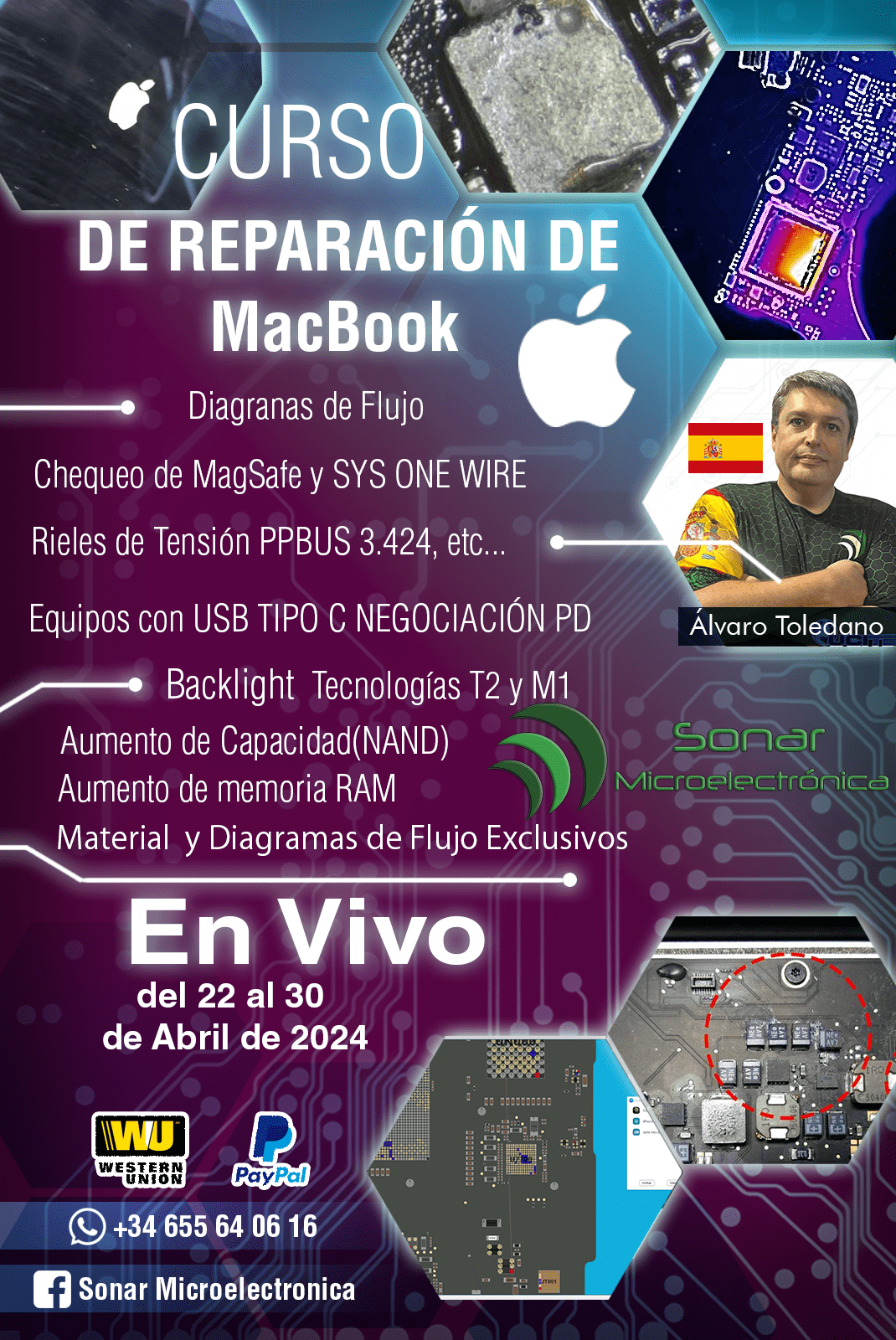 Curso de reparación electrónica de Macbook
